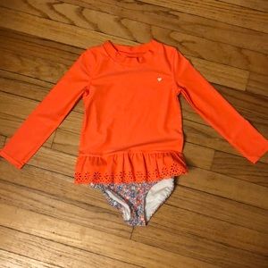 4T Carter’s girls rash guard set